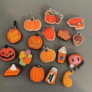 Pumpkin Spice Croc Charms Jibbitz